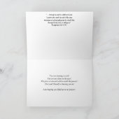 勇気付けられるの挨拶状で押して下さい カード (内部)