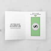 勇気付けられるの言い回しが早く真っ暗になストライプのる カード (内部)