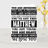 勇気付けられるの言い回しが早く真っ暗になストライプのる カード (黄色い花)