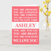 勇気付けられるの言葉がピカピカになる カード (黄色い花)