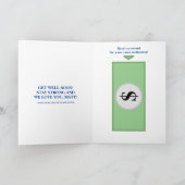 勇気付けられるの言葉が早く青く灰色になる カード (内部)