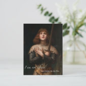 勇気付けられるの言葉は聖ジョアン・オブ・アーク ポストカード (スタンド正面)