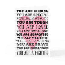 勇気付けられるの言葉は良くなるか、がんカード