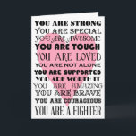 勇気付けられるの言葉は良くなるか、がんカード カード<br><div class="desc">これは病気で苦しんでいる人に勇気付けられるの言葉で送るカードだ。</div>