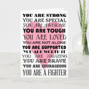 勇気付けられるの言葉は良くなるか、がんカード カード