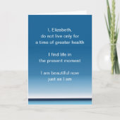 勇気付けられるの言葉は良くなるか、がんカード カード (正面)