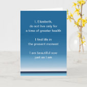 勇気付けられるの言葉は良くなるか、がんカード カード (黄色い花)