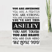 勇気付けられるの言葉は間もなく黒と白 カード (正面)