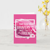 勇気付けられるの言葉は、がんを持つ勇敢な友人を表す カード (黄色い花)