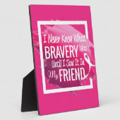 勇気付けられるの言葉 フォトプラーク (側面)