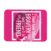 勇気付けられるの言葉 マグネット (横)