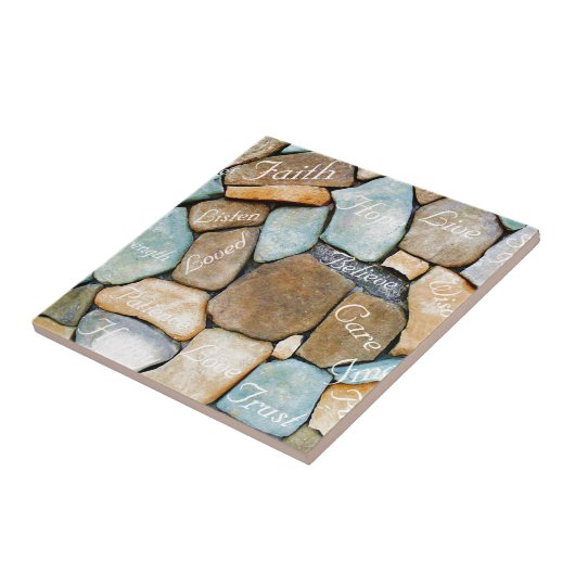 勇気付けられるの言葉,希望の言葉 タイル (側面)