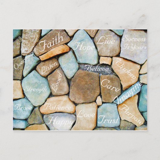 勇気付けられるの言葉,希望の言葉 ポストカード (正面)