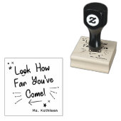 勇気付けられるの距離を見る来先生 ラバースタンプ (押印)