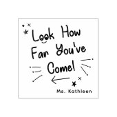 勇気付けられるの距離を見る来先生 ラバースタンプ (インプリント)