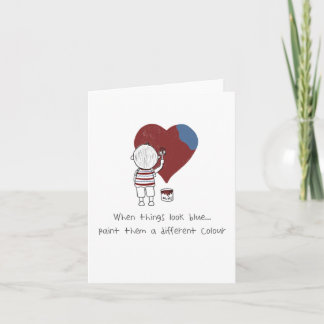 勇気付けられるはカワイイグリーティングカードだけ カード