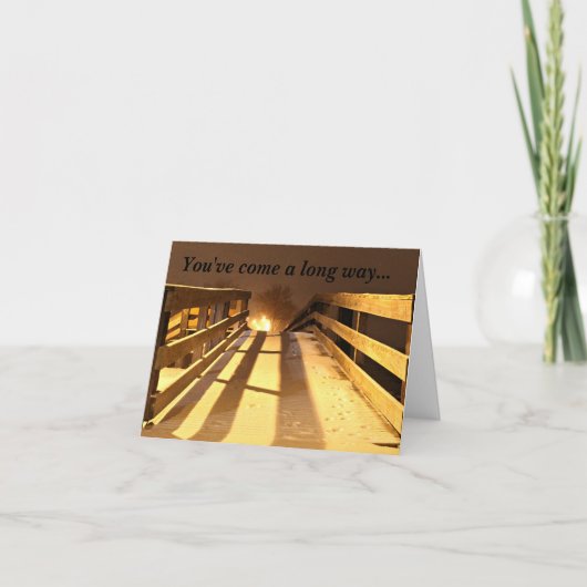 勇気付けられるはカードをあきらめません カード (正面)