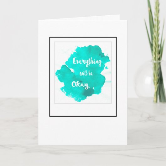 勇気付けられるは全てOKカード サンキューカード (正面)