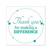 勇気付けられるは違いを作ってくれてありがとう セルフインキングスタンプ (デザイン)