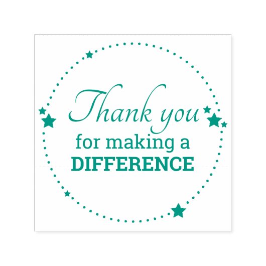 勇気付けられるは違いを作ってくれてありがとう セルフインキングスタンプ (デザイン)