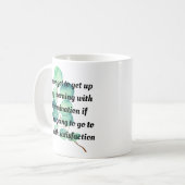 勇気付けられるやる気を起こさせる引用文 コーヒーマグカップ (正面左)