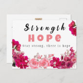 勇気付けられるを必要とする人のためのがんカード ポストカード (正面/裏面)