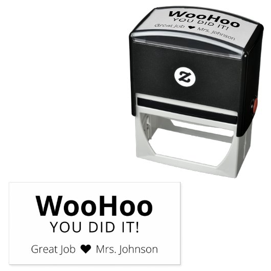 勇気付けられるウホパーソナライズされた先生 セルフインキングスタンプ (インサイチュ)