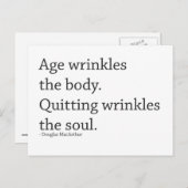 勇気付けられるエクササイズ意欲はがき ポストカード (正面/裏面)