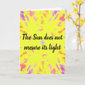 勇気付けられるカードとカ感動的ード カード (黄色い花)