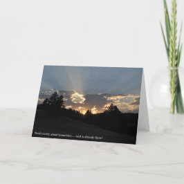 勇気付けられるカードとサポート大事な行事 カード