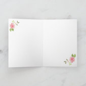 勇気付けられるカードピンクローゼス付き聖なる書物、 経典 カード (内部)