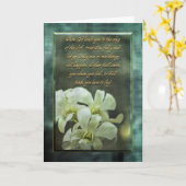 勇気付けられるカード カード (黄色い花)