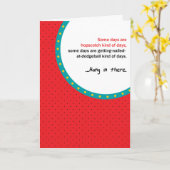 勇気付けられるカード カード (黄色い花)