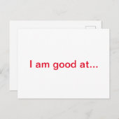 勇気付けられるカード ポストカード (正面/裏面)