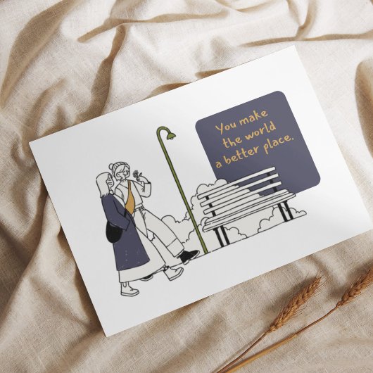 勇気付けられるカード ポストカード