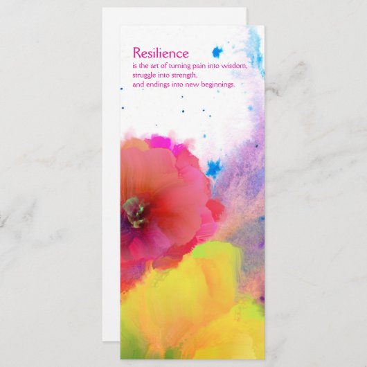 勇気付けられるカード 招待状 (正面/裏面)