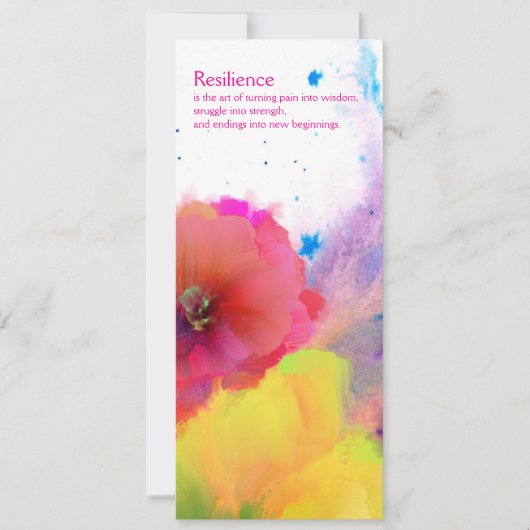 勇気付けられるカード 招待状 (正面)