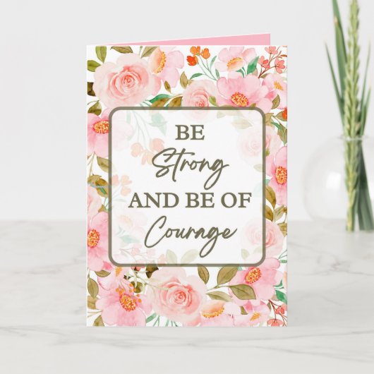 勇気付けられるカード(病気など困難な時) 案内状 (正面)