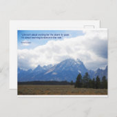 勇気付けられるカード – 雨の中のダンス ポストカード (正面/裏面)