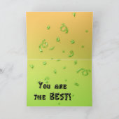 勇気付けられるカー子供へド カード (内部)