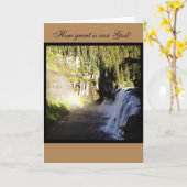 勇気付けられるクリスチャンカード カード (黄色い花)