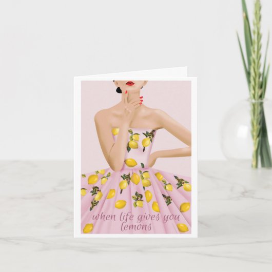 勇気付けられるグリーティングカード カード (正面)