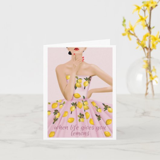 勇気付けられるグリーティングカード カード (黄色い花)