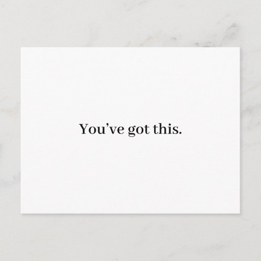 勇気付けられるグリーティングカード ポストカード (正面)