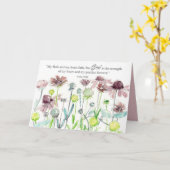 勇気付けられるゴッドラブズユー聖なる書物、 経典詩篇フラワー カード (黄色い花)