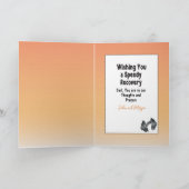 勇気付けられるサポートの強さカード カード (内部)