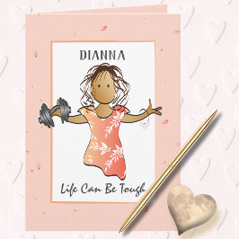 勇気付けられるサポート強度カード カード