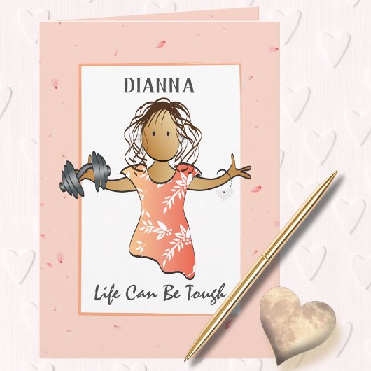 勇気付けられるサポート強度カード カード