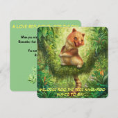 勇気付けられるシリーズフラットカードのジャングルウィスパー (正面/裏面)