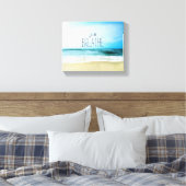 勇気付けられるジャストバイアットビーチ キャンバスプリント (インサイチュ (寝室))